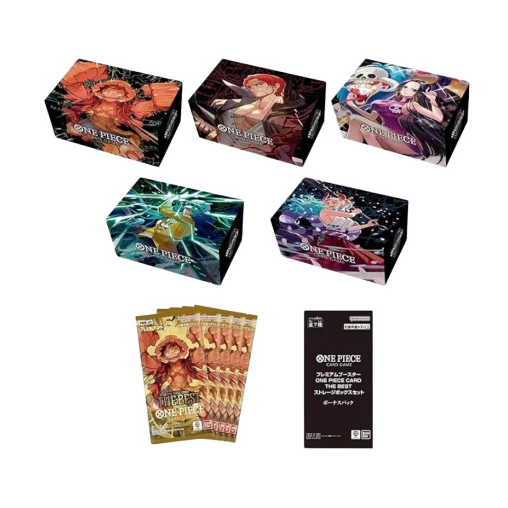 [ พร้อมส่ง! ] กล่องเก็บการ์ดพรีเมี่ยม Premium Booster ONE PIECE CARD : Bandai ของใหม่! (p3) ( 350 กรัม )