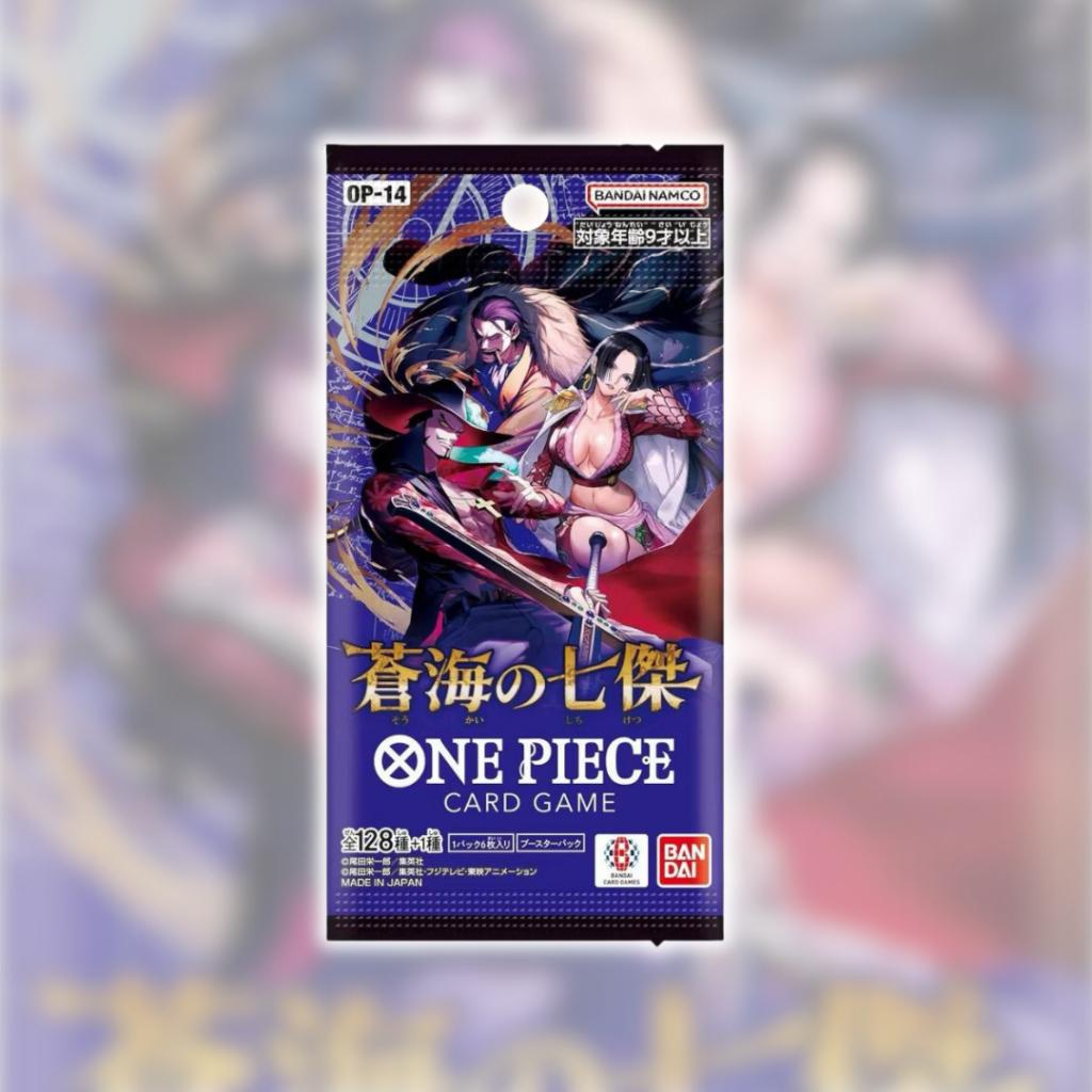 พร้อมส่ง!!  ยกกล่อง การ์ดเกมวันพีซ One Piece Booster Box (OP14) -The Azure Sea’s Seven- (p3) (500g)