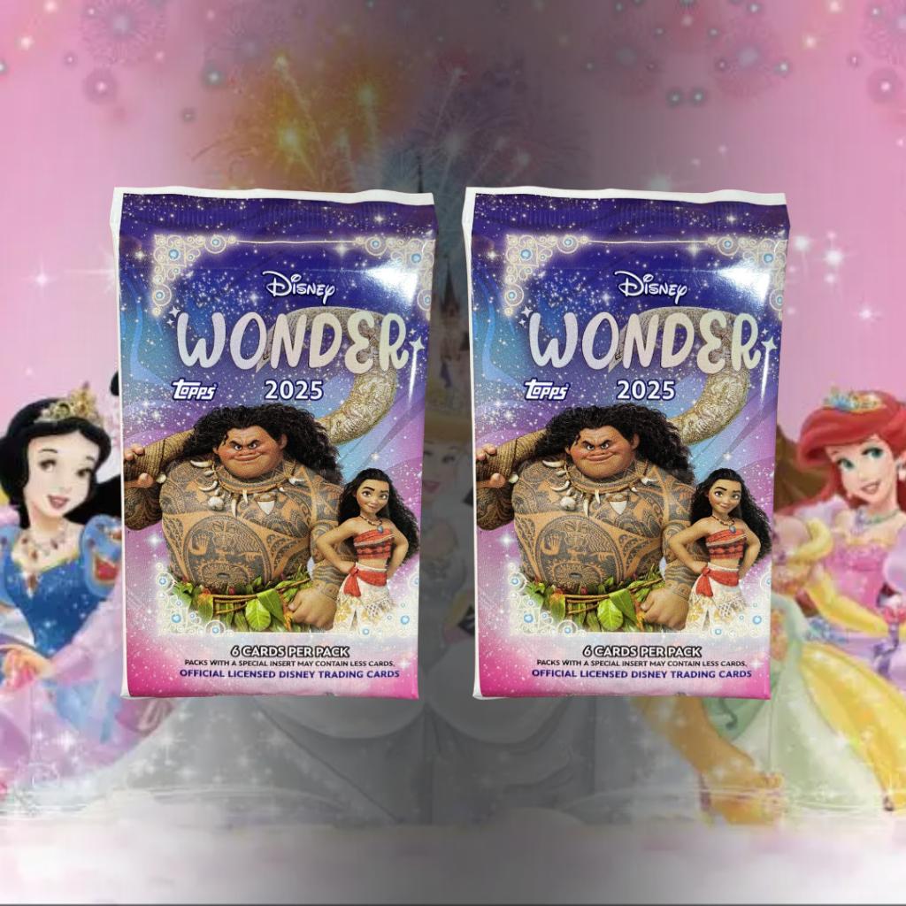 [ แยกซอง ] 2025 Topps Disney Wonder Value Box การ์ดสะสม พร้อมส่ง (p0)