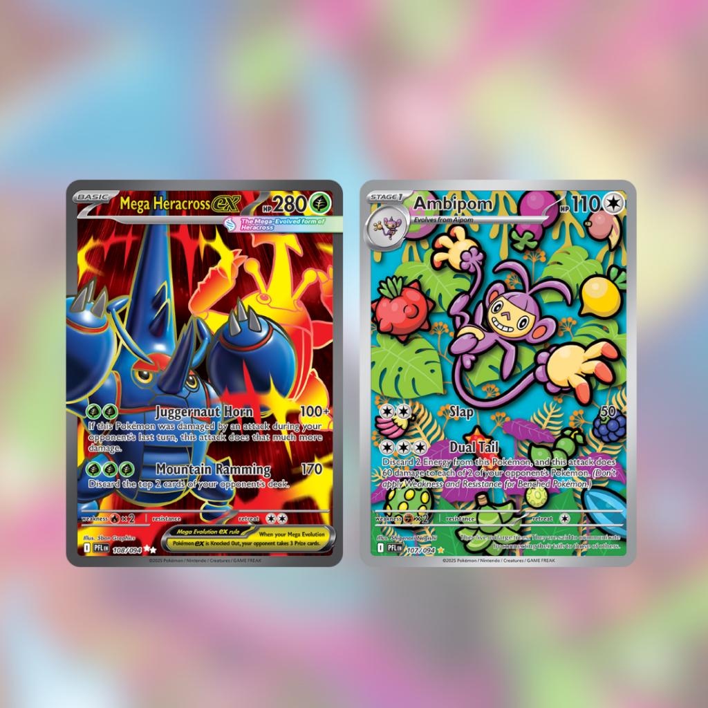[ พร้อมส่ง! ] แยกซอง รุ่น Sleeved Booster การ์ดเกมโปเกม่อน  Pokemon Eng Mega Evolution Phantasmal Flames สินค้าใหม่ล่าสุด (p2) (100 g)