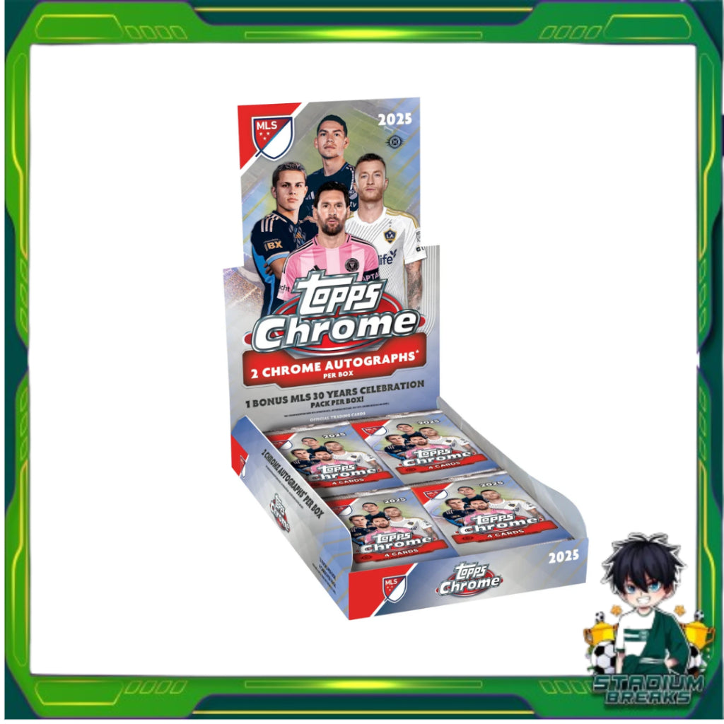 [ ยกกล่อง ] การ์ดสะสม 2025 Topps Chrome MLS  Hobby (p3)