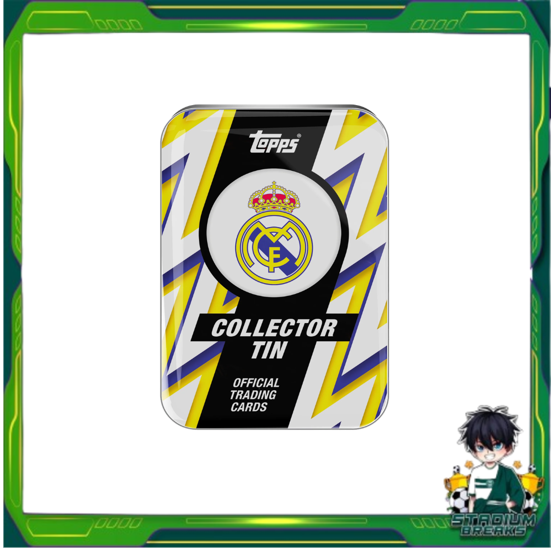 [ ยกกล่อง] พร้อมส่ง!! 2025-26 Topps Collectors Tin : Real Madrid สาวกราชันชุดขาว (p3)