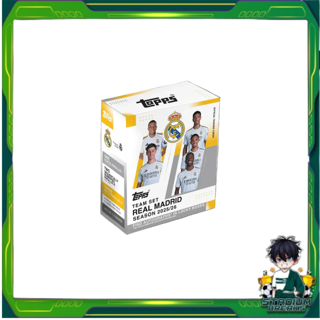 [ ยกกล่อง ] 2025-26 Topps Team Set Real Madrid (p3)
