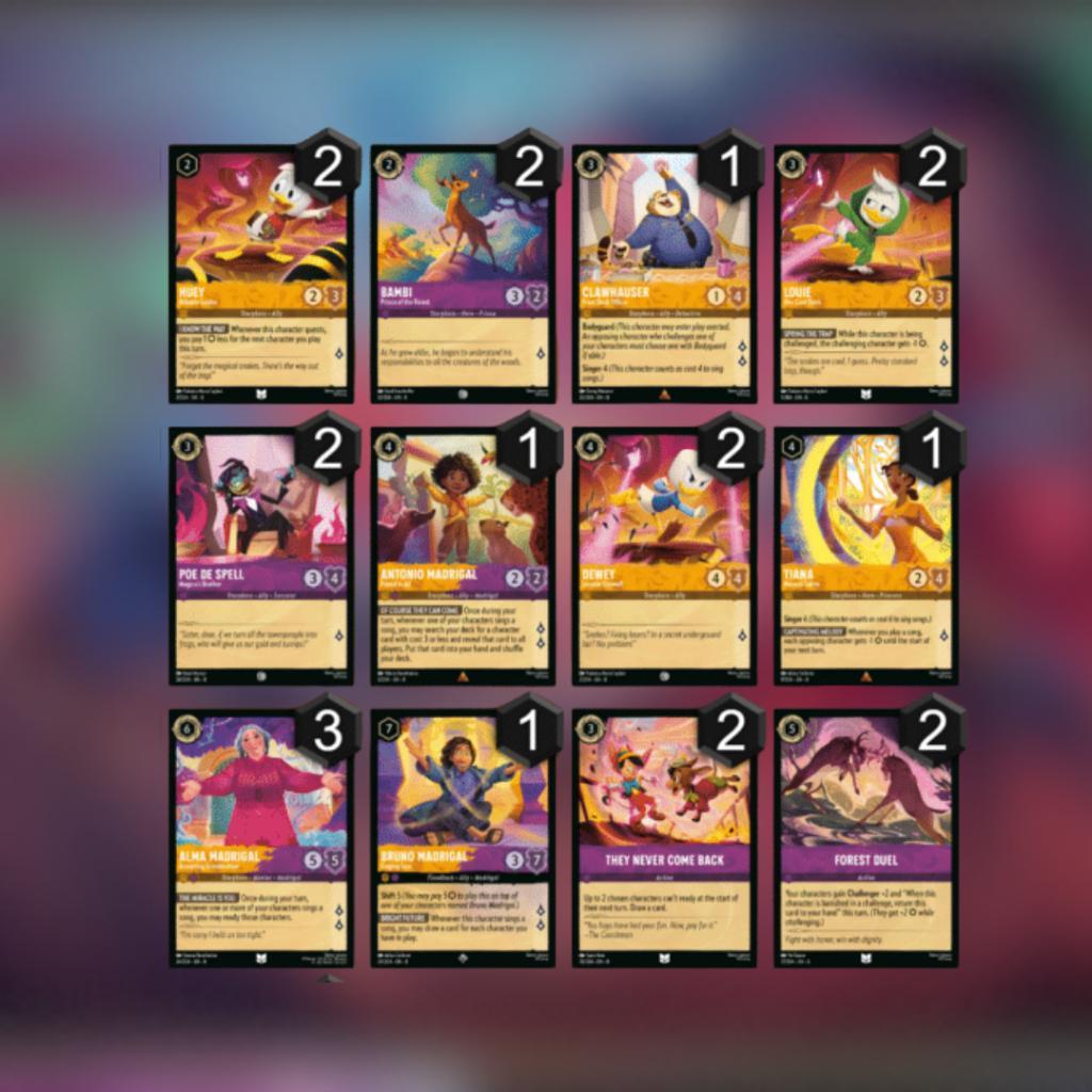 [ แยกซอง ] Disney Lorcana :  Reign of Jafar - Loose Booster Pack พร้อมส่ง!!  (p3)(80g)