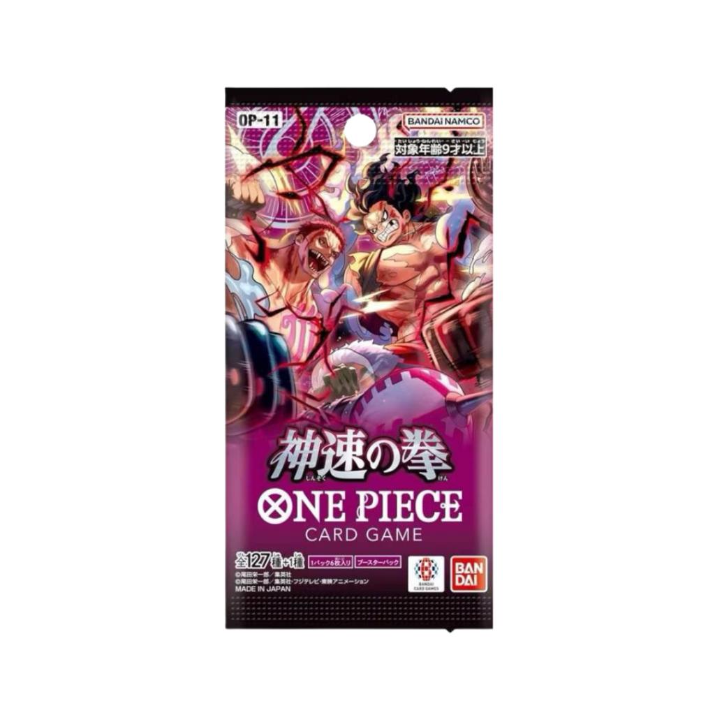 [ ยกกล่อง ] พร้อมส่ง การ์ดเกมวันพีซ Onepiece Card Game Booster Pack -A Fist of Divine Speed- [OP11] สินค้าใหม่ พร้อมส่ง (p3) ( 480g )