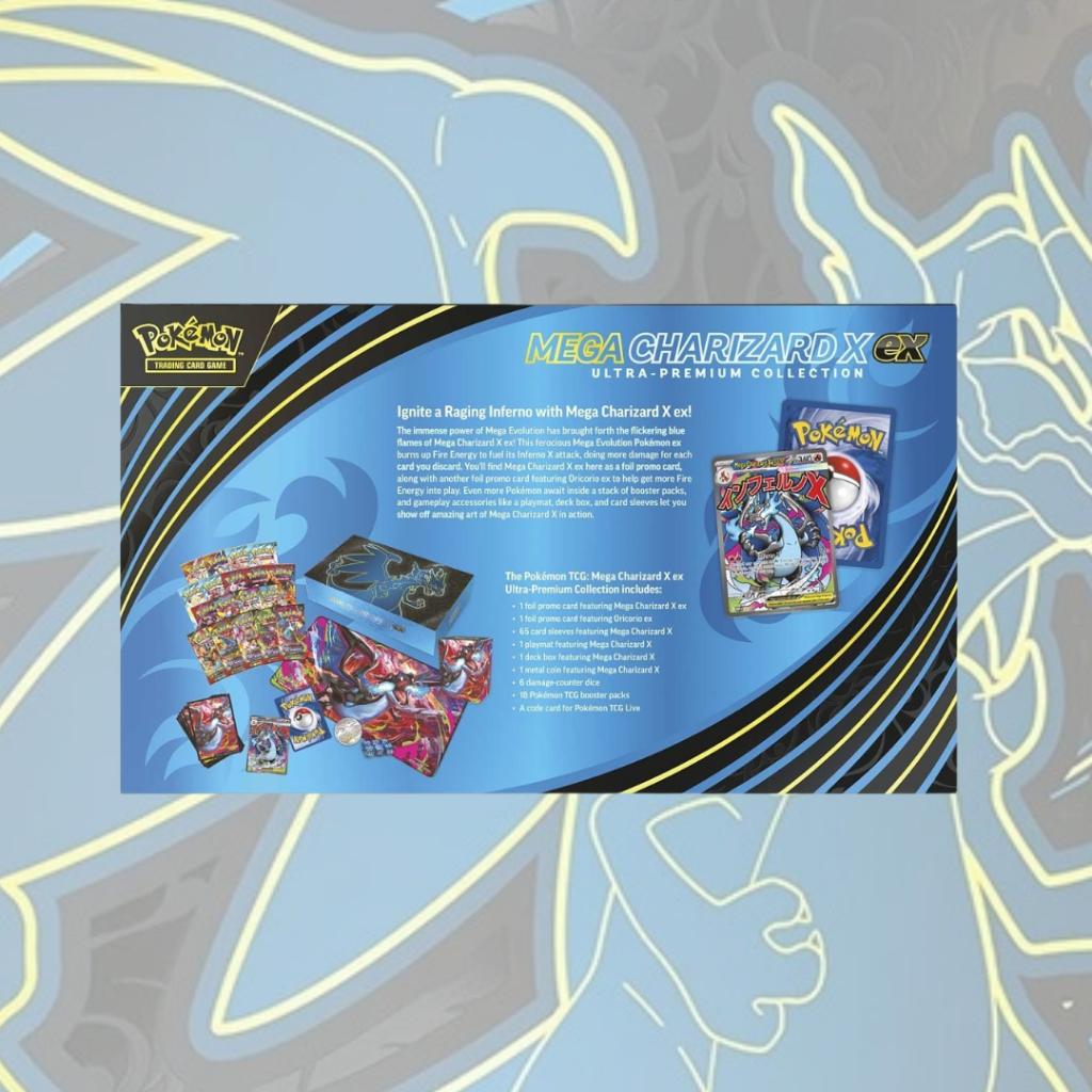 พร้อมส่ง!  Pokemon TCG MEGA CHARIZARD X EX ULTRA PREMIUM COLLECTION SET ใหม่ล่าสุด! (p3) (1.80 kg)