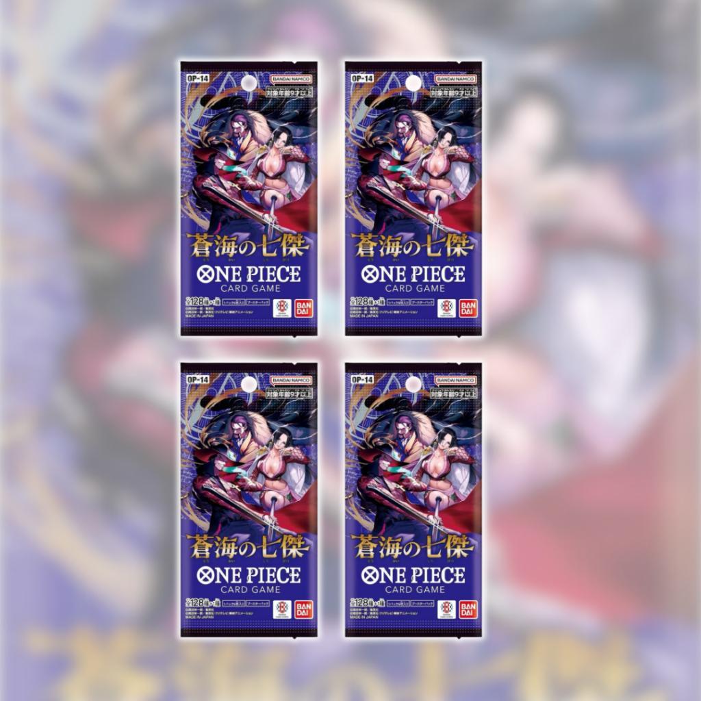 พร้อมส่ง!!  แยกซอง การ์ดเกมวันพีซ One Piece Booster Pack (OP14) -The Azure Sea’s Seven- (p3) (108g)