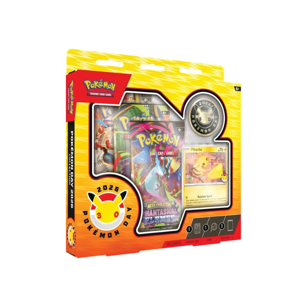 [ แยกแพ็ค ] พร้อมส่ง!! Pokémon TCG: Pokémon Day 2026 Collection สินค้าใหม่ล่าสุด (p3)(230g)