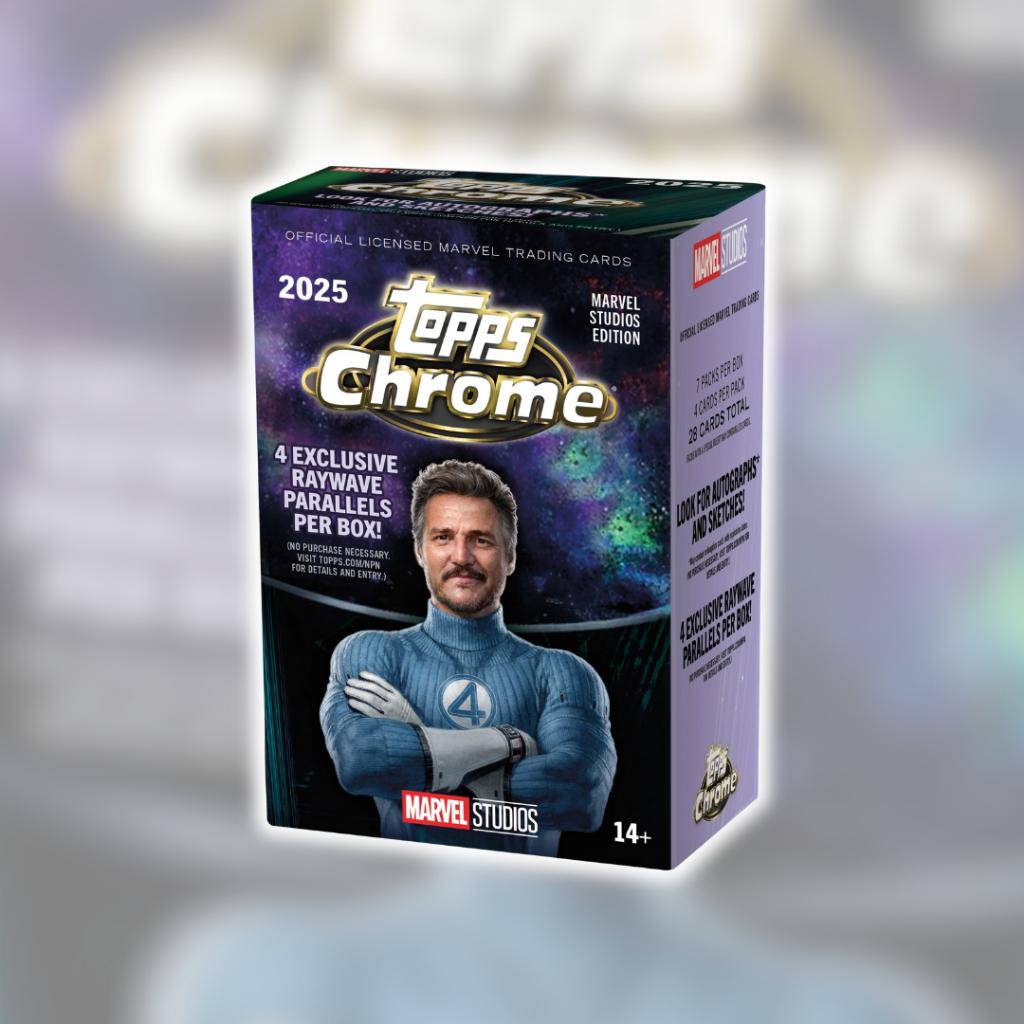 [ แยกซอง พร้อมส่ง!! ] การ์ดสะสม 2025 Topps Marvel Studios Chrome - Value Box (p3) (90g)