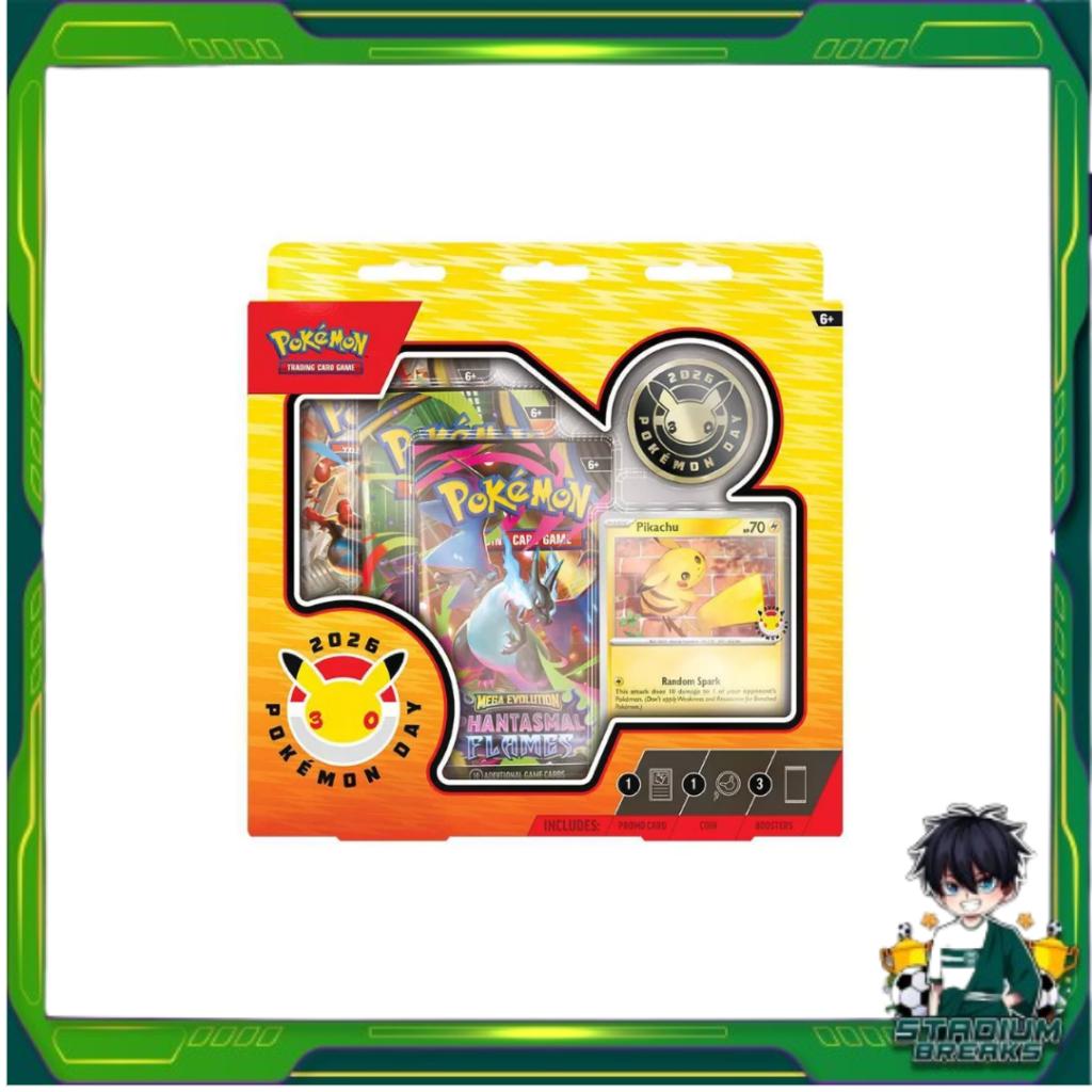 [ แยกแพ็ค ] พร้อมส่ง!! Pokémon TCG: Pokémon Day 2026 Collection สินค้าใหม่ล่าสุด (p3)(230g)