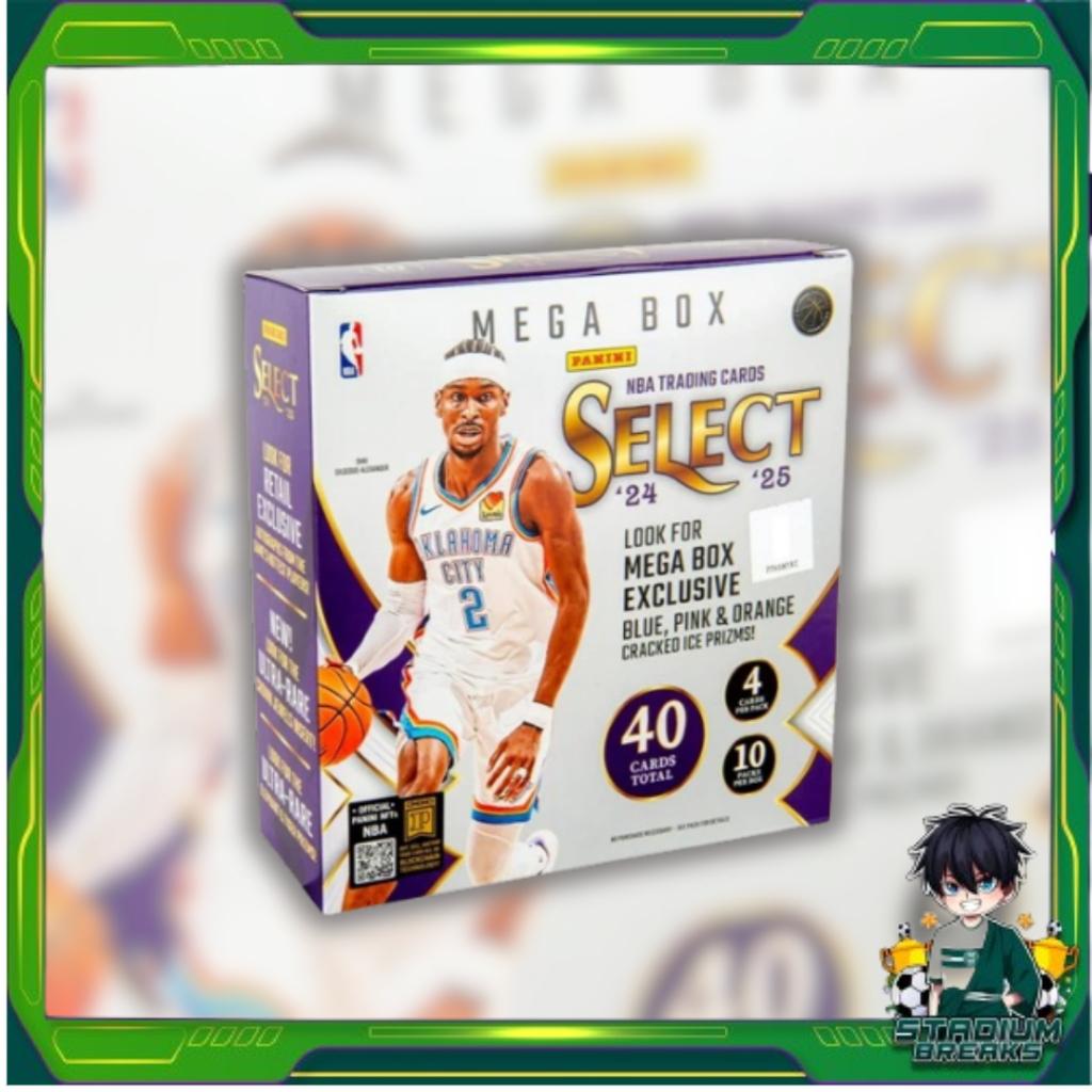 [ พร้อมส่ง! ] การ์ดสะสมบาสเก็ตบอล 2024-25 Panini Select Basketball Hobby Mega Box การ์ดสะสมกิฬา (p4)