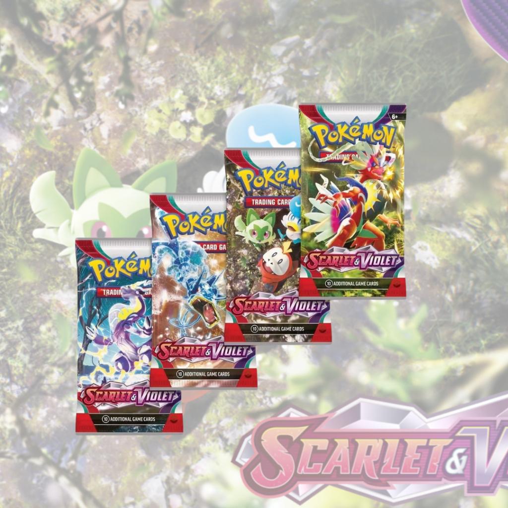 [ แยกซอง ] Pokémon TCG : Scarlet & Violet  Booster Pack Eng การ์ดสะสม พร้อมส่ง (p4) (80 g)