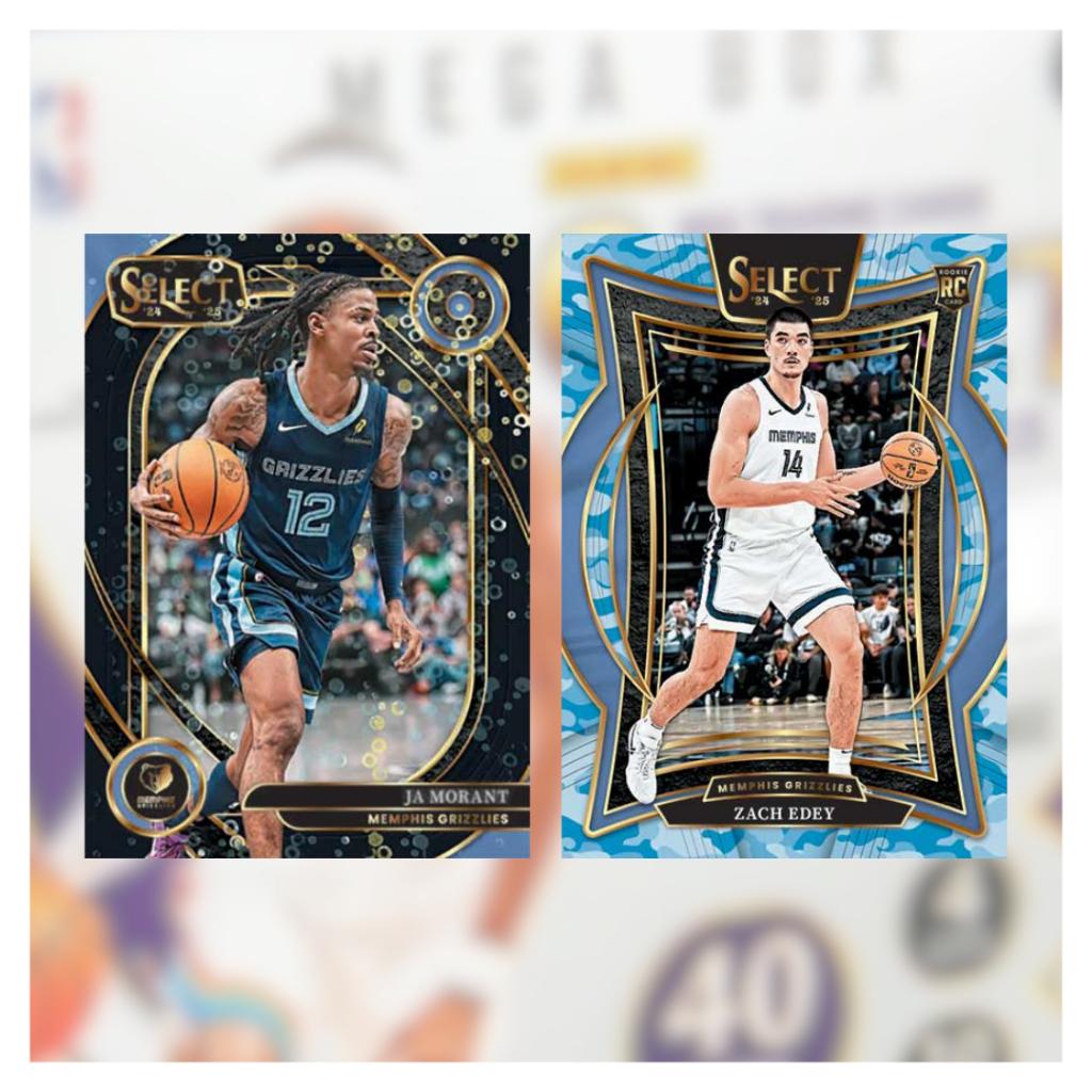 [ พร้อมส่ง! ] การ์ดสะสมบาสเก็ตบอล 2024-25 Panini Select Basketball Hobby Mega Box การ์ดสะสมกิฬา (p4)