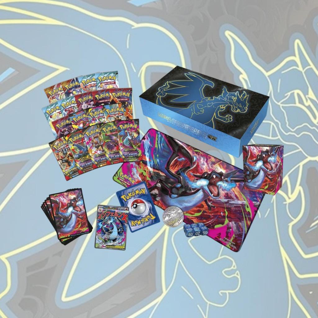 พร้อมส่ง!  Pokemon TCG MEGA CHARIZARD X EX ULTRA PREMIUM COLLECTION SET ใหม่ล่าสุด! (p3) (1.80 kg)