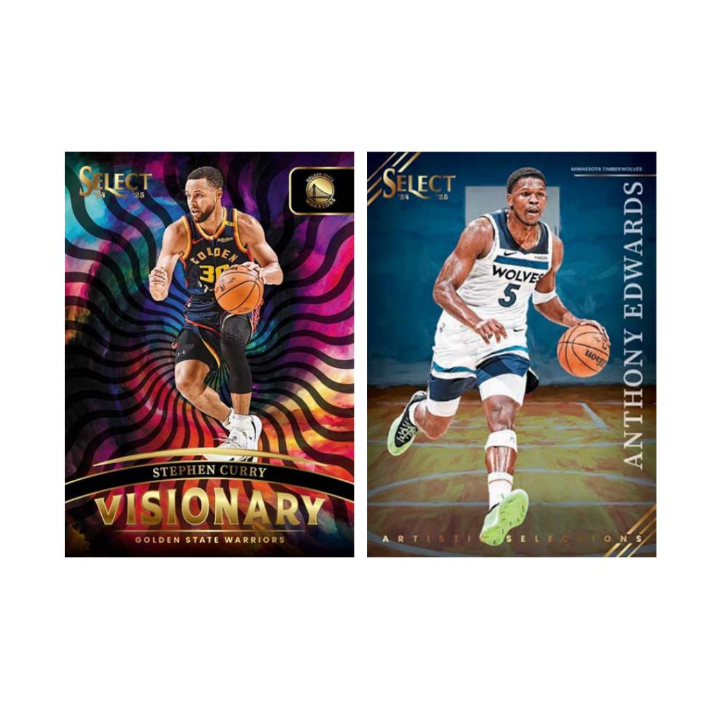 [ พร้อมส่ง!!! ] แยกซอง การ์ดสะสมบาสเก็ตบอล 2024-25 Panini Select NBA Basketball Trading Card Blaster Pack ล่าสุด! (p4)