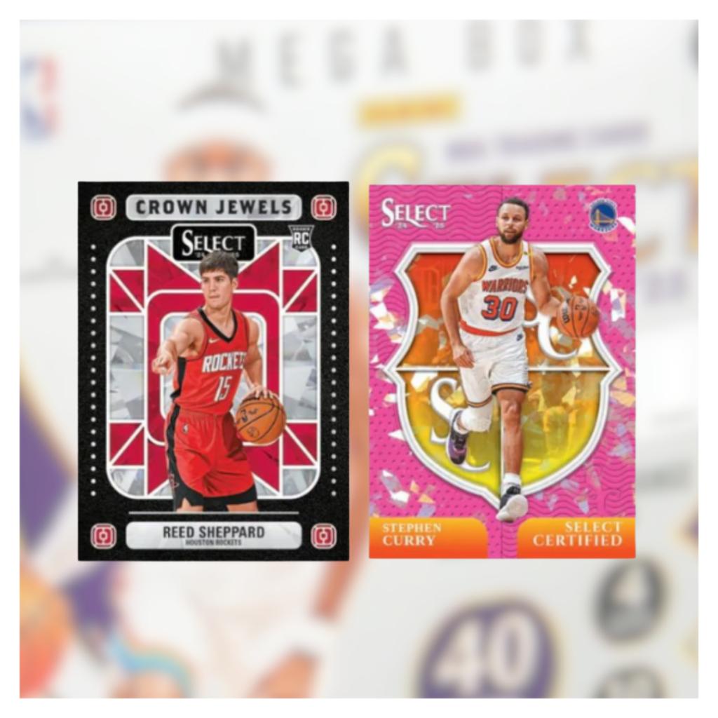 [ พร้อมส่ง! ] การ์ดสะสมบาสเก็ตบอล 2024-25 Panini Select Basketball Hobby Mega Box การ์ดสะสมกิฬา (p4)