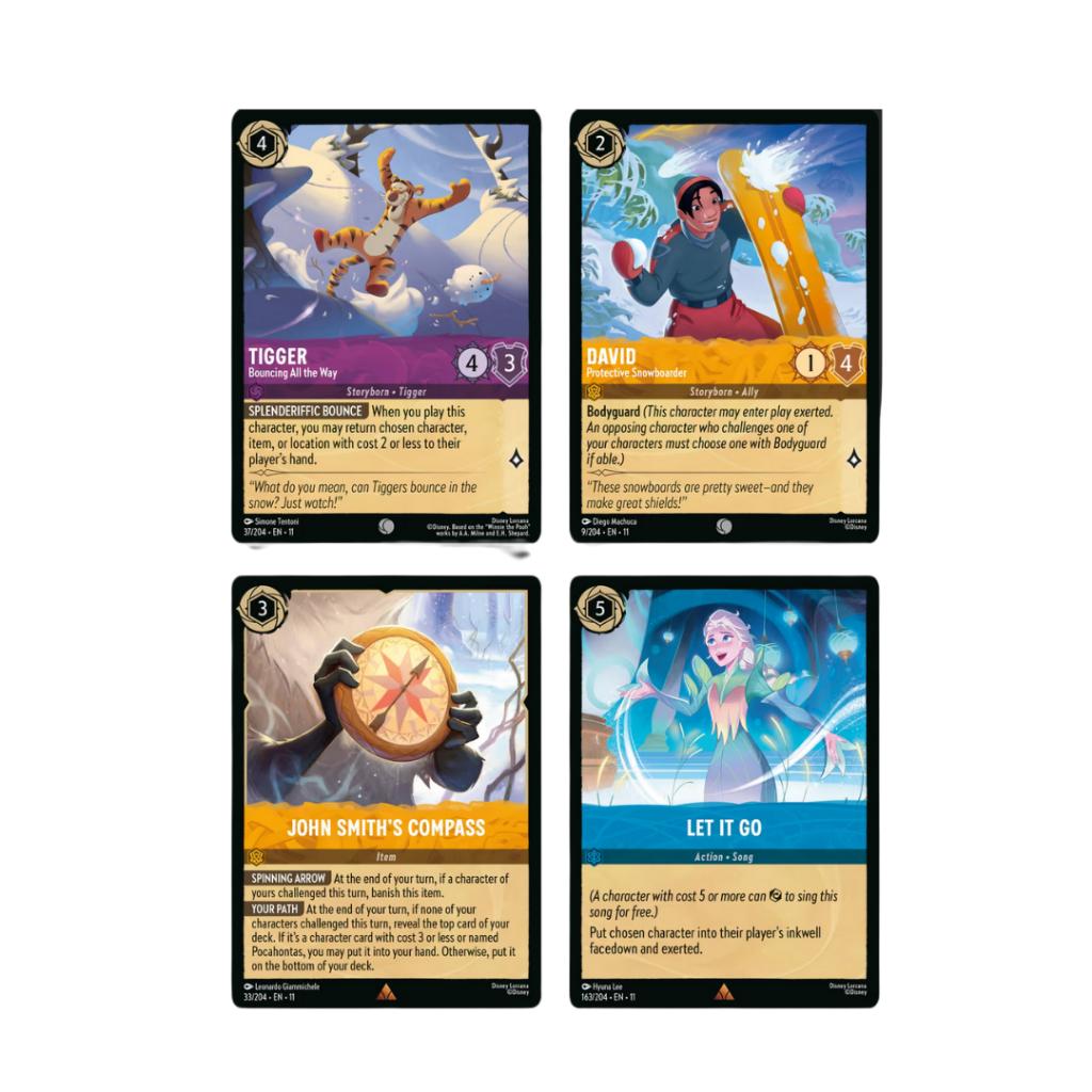 แยกซอง!! การ์ดเกม Disney Lorcana Winterspell Trading Card Game Booster Pack (p3) (80g)