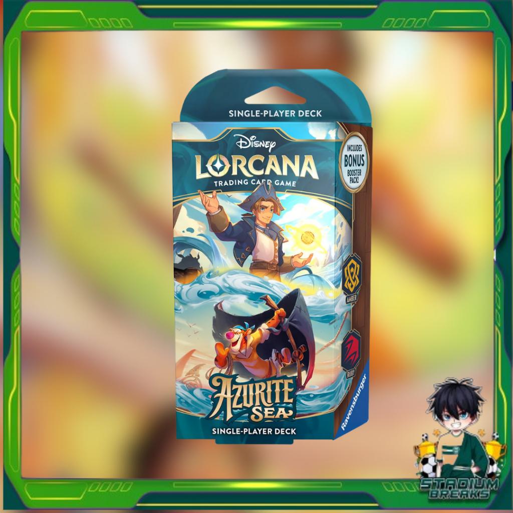 พร้อมส่ง!! Disney Lorcana : Azurite Sea Amber-Ruby Single Deck การ์ดสะสม (p2)(230g)