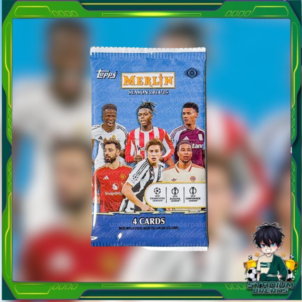 [ แยกซอง ] 2024-25 Topps Merlin UCC  Value Box สินค้าพร้อมส่ง!!  (p3)(90g)