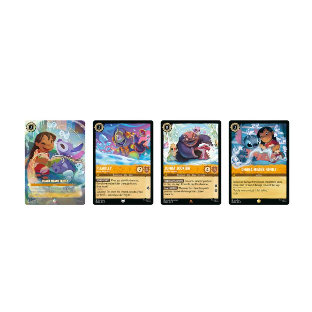 แยกซอง!! การ์ดเกม Disney Lorcana Winterspell Trading Card Game Booster Pack (p3) (80g)