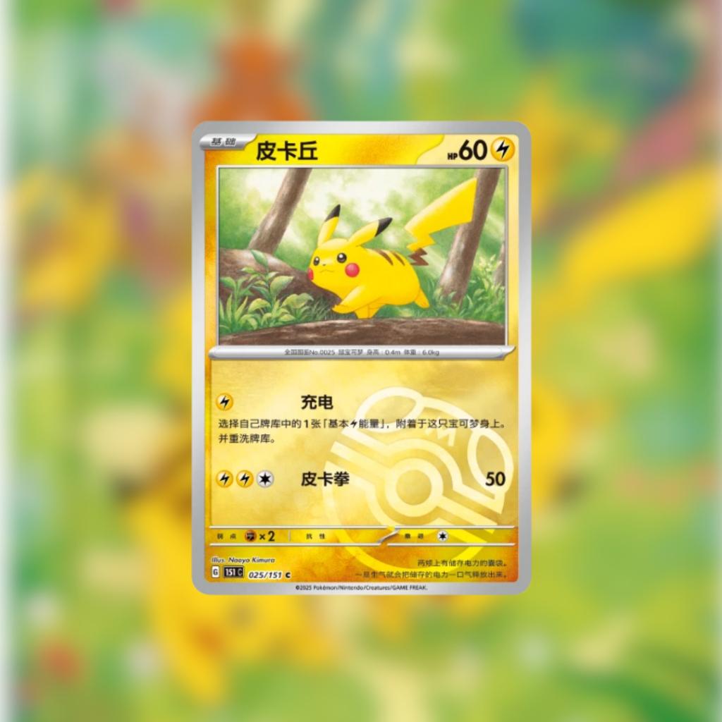 [ แยกซอง ] Pokémon TCG Chinese 2025 :  Collect 151 Gather  Slim Booster Pack สินค้าพร้อมส่ง!!  (p3)(40g)