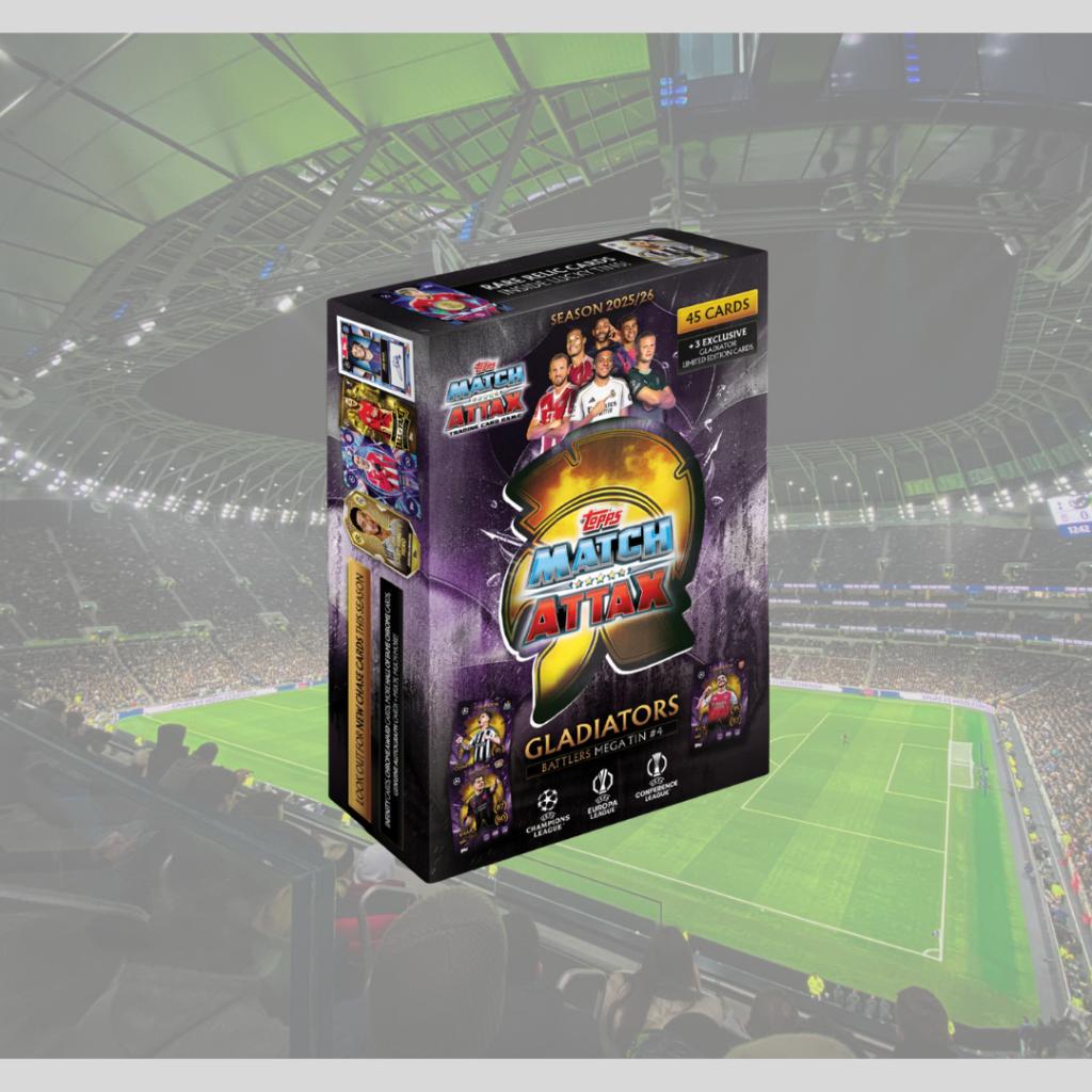 [ ยกกล่อง ] พร้อมส่ง!! 2025-26 Topps Match Attax UEFA Champions League Mega Tin การ์ดสะสม การ์ดสะสมกิฬา (p3) ( 300 กรัม )