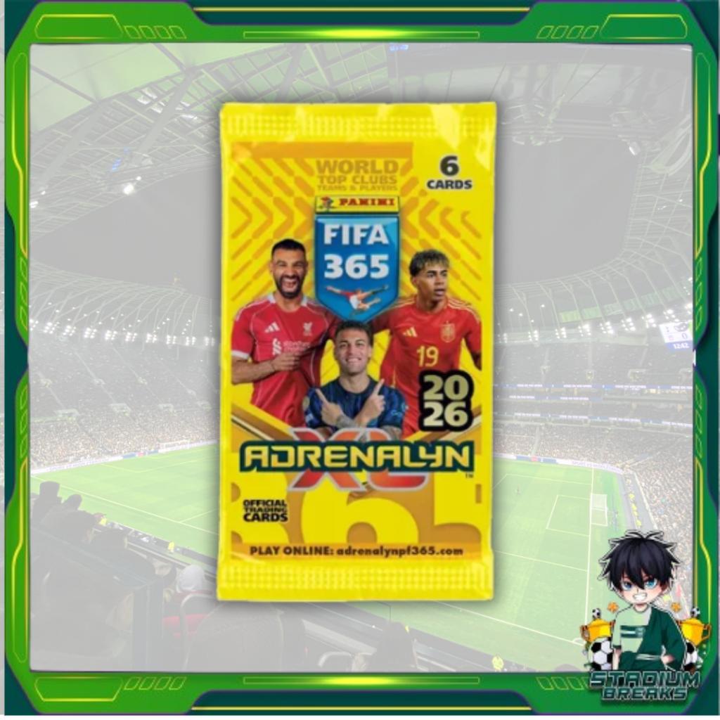 [ พร้อมส่ง! ] แยกซอง  การ์ดสะสมฟุตบอล Panini FIFA 365 2026 Adrenalyn XL (p4) ( 50 กรัม )