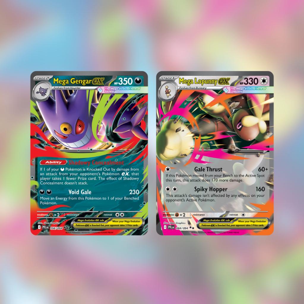 [ พร้อมส่ง! ] แยกซอง รุ่น Sleeved Booster การ์ดเกมโปเกม่อน  Pokemon Eng Mega Evolution Phantasmal Flames สินค้าใหม่ล่าสุด (p2) (100 g)