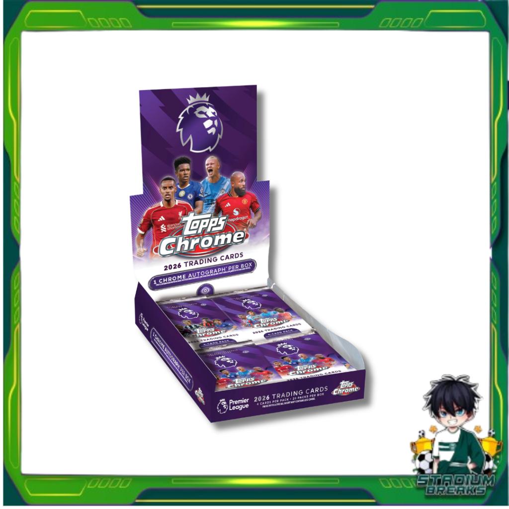 ยกกล่อง!! 2026 Topps Chrome Premier League - Hobby Box (p3) (520g)