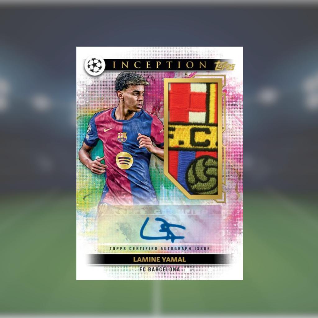 [ ยกกล่อง  พร้อมส่ง! ]  การ์ดสะสมฟุตบอล 2024-2025 Topps Inception UEFA Club Competitions - Hobby Box (p3) (120g)