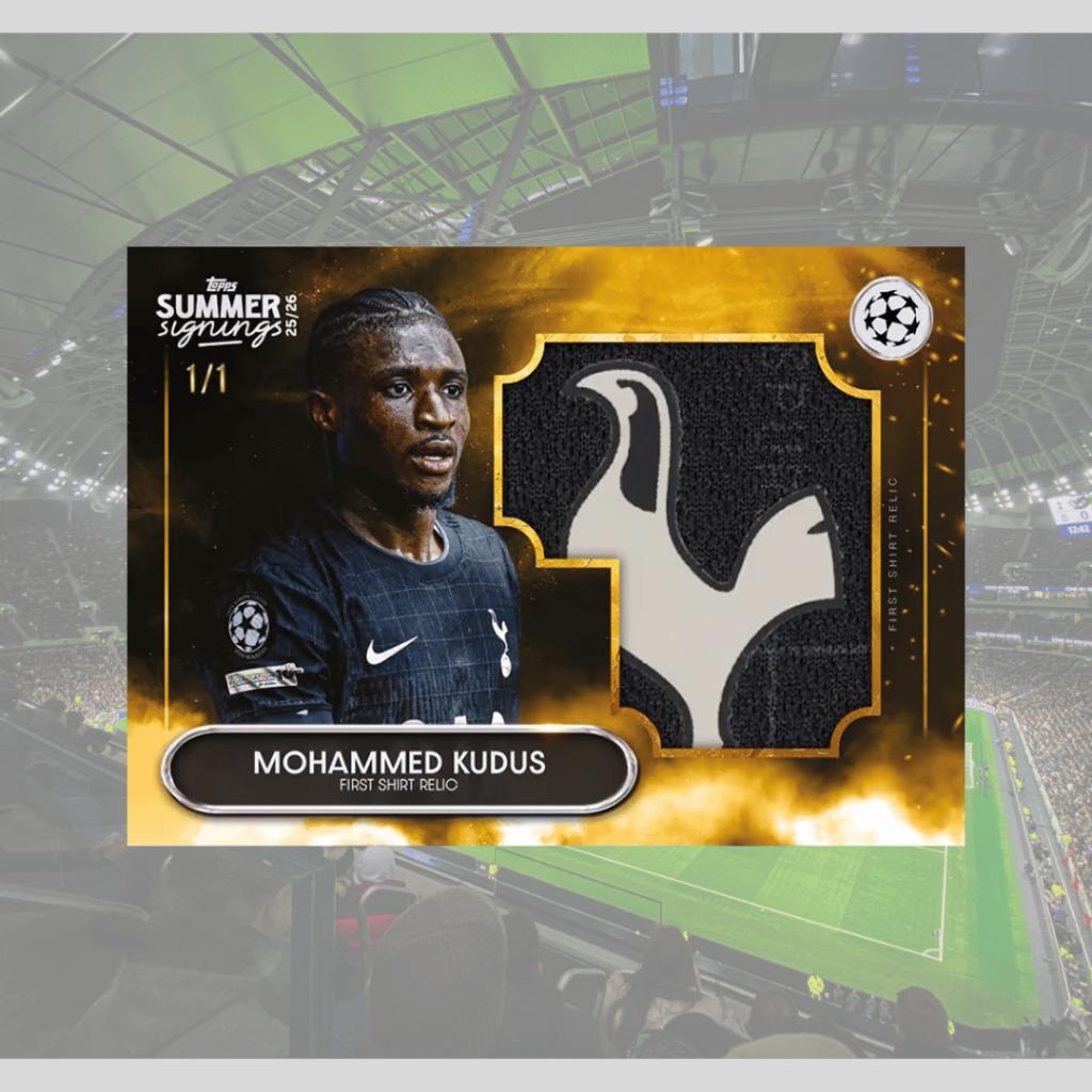 [ ยกกล่อง ] พร้อมส่ง!! 2025-26 Topps UEFA Club Competitions Summer Signings พร้อมส่ง!! (p3)(270g)