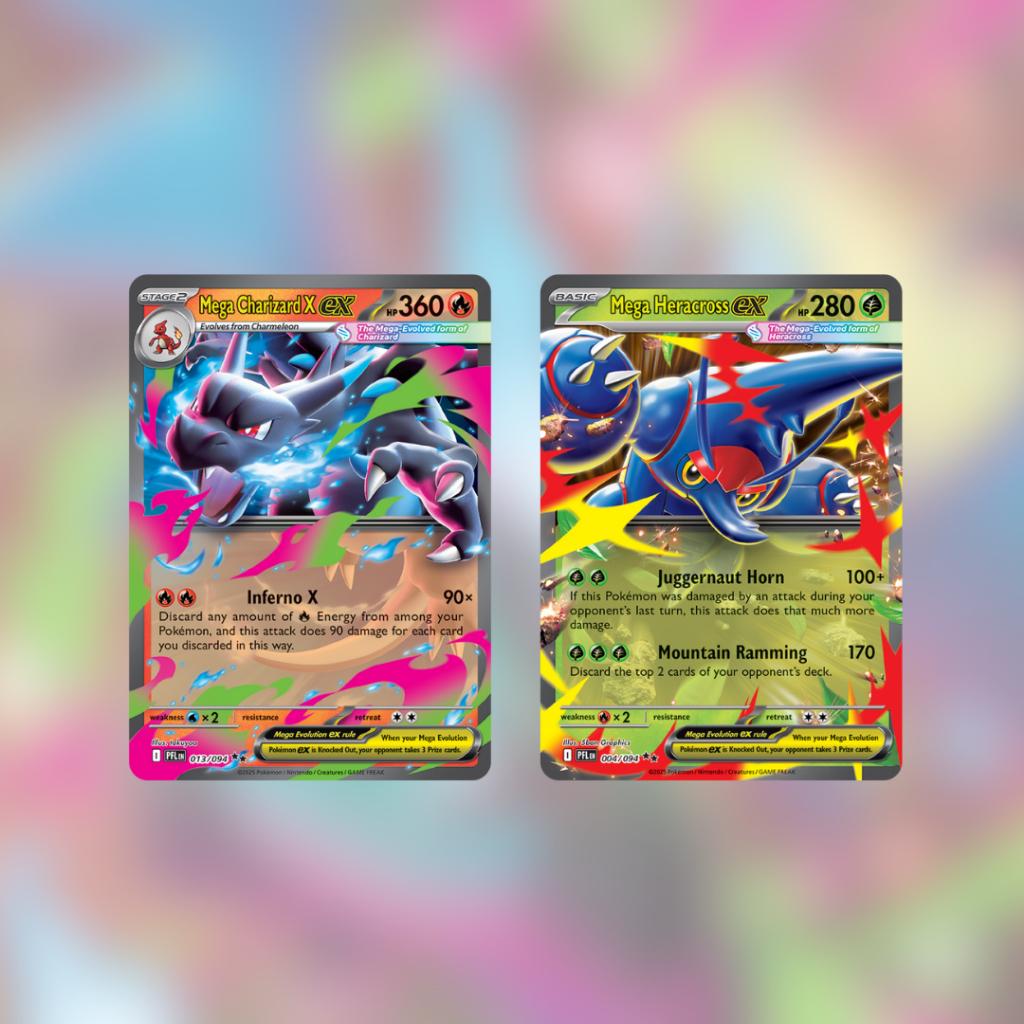 [ พร้อมส่ง! ] แยกซอง รุ่น Sleeved Booster การ์ดเกมโปเกม่อน  Pokemon Eng Mega Evolution Phantasmal Flames สินค้าใหม่ล่าสุด (p2) (100 g)