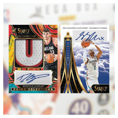 [ พร้อมส่ง! ] การ์ดสะสมบาสเก็ตบอล 2024-25 Panini Select Basketball Hobby Mega Box การ์ดสะสมกิฬา (p4)