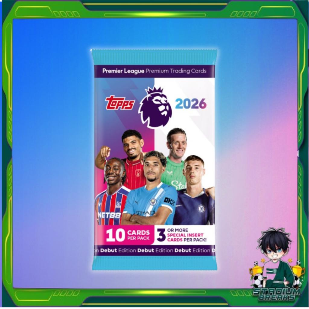 พร้อมส่ง! แยกซอง การ์ดสะสมฟุตบอล 2025-26 topps premier league debut edition สินค้าใหม่ล่าสุด (p3) (60g)