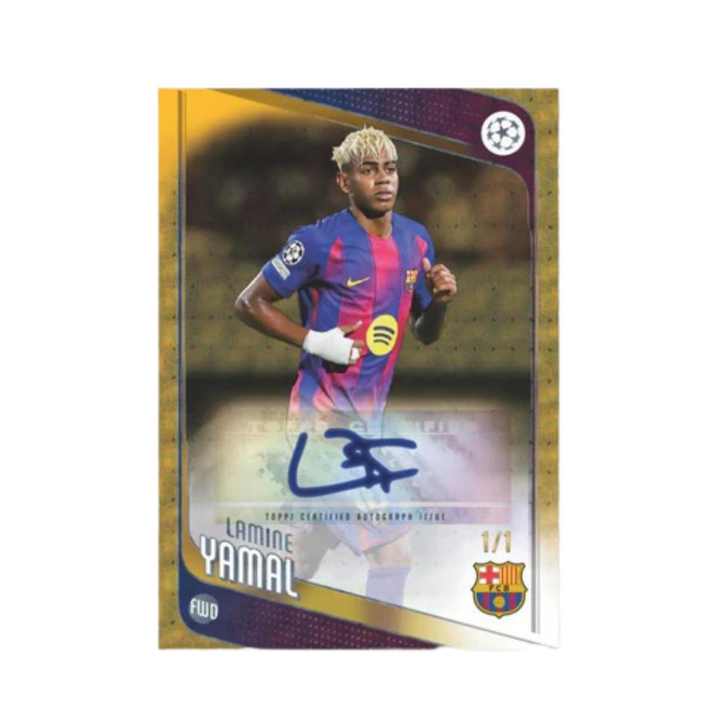 [ ยกกล่อง ] พร้อมส่ง!! 2025-26 Topps UEFA Club Competitions Soccer Hobby การ์ดสะสมฟุตบอล (p3)(500g)