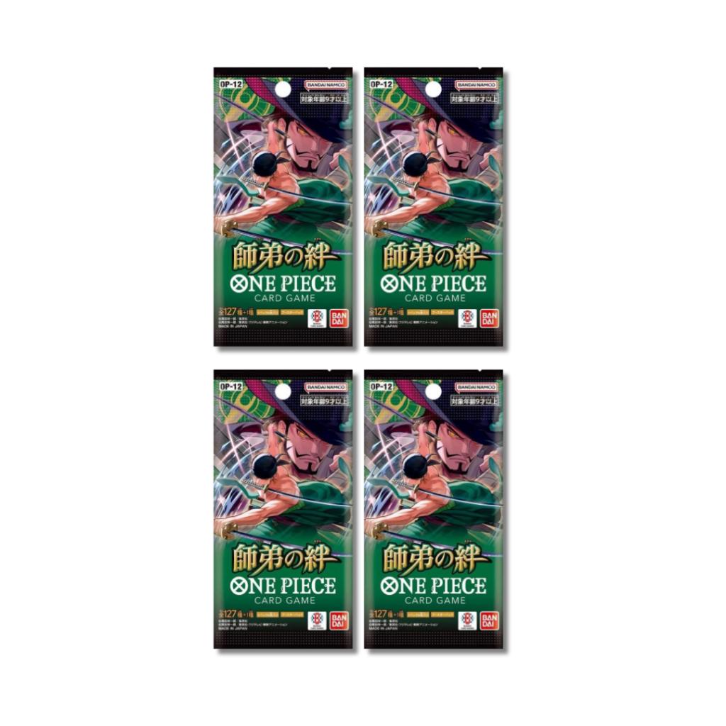 [ แยกซอง ] พร้อมส่ง การ์ดเกมวันพีซ ONE PIECE CARD GAME BOOSTER Pack -Legacy of the Master-  [OP12] : Bandai  (p3) (110g)