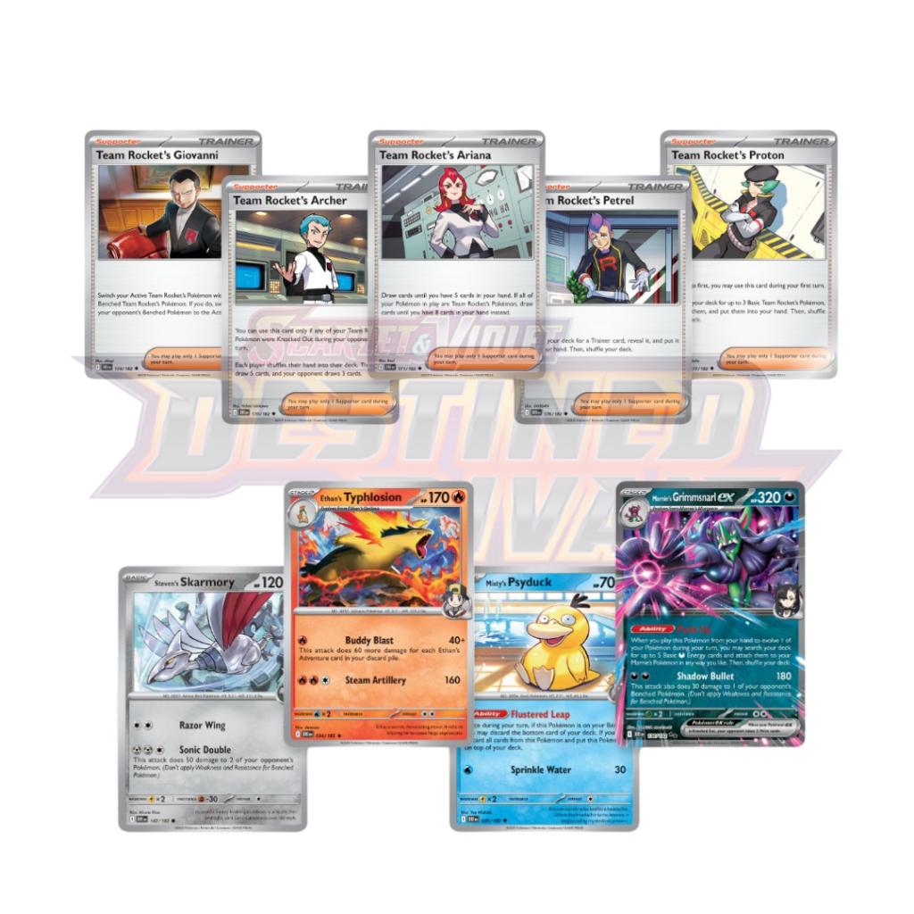 [ แยกซอง! ] พร้อมส่ง!!! การ์ดเกม Pokemon TCG Scarlet & Violet Destined Rivals Booster Bundle Box (p4)
