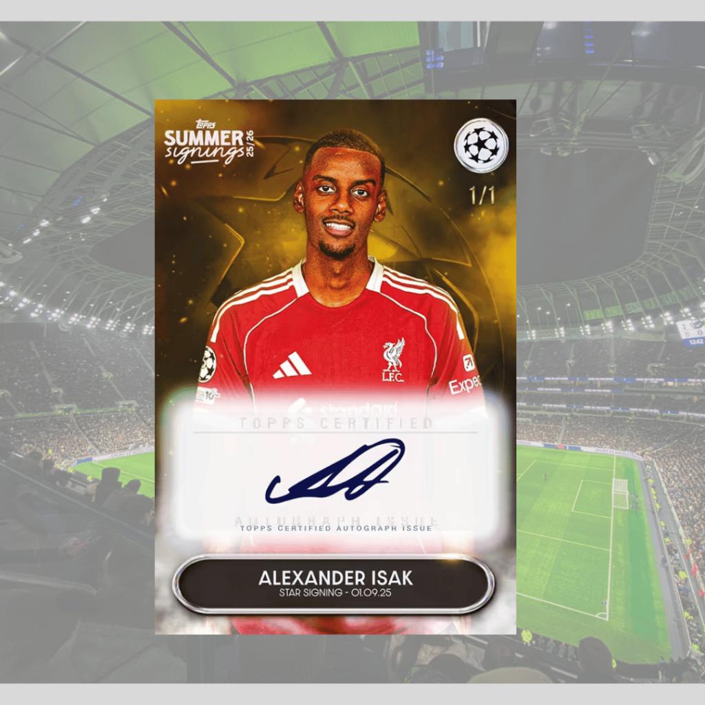 [ ยกกล่อง ] พร้อมส่ง!! 2025-26 Topps UEFA Club Competitions Summer Signings พร้อมส่ง!! (p3)(270g)