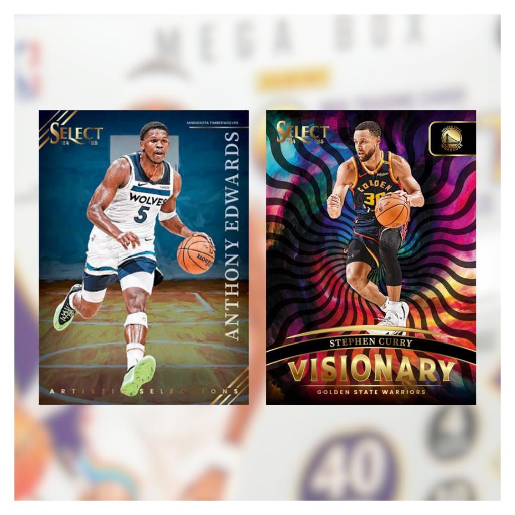 [ พร้อมส่ง! ] การ์ดสะสมบาสเก็ตบอล 2024-25 Panini Select Basketball Hobby Mega Box การ์ดสะสมกิฬา (p4)