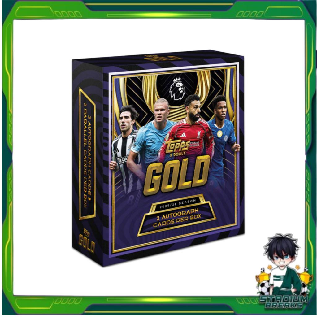 [ ยกกล่อง ] 2025-26 Topps Gold Premier League EPL Soccer Hobby พร้อมส่ง!!  (p3) (190g)