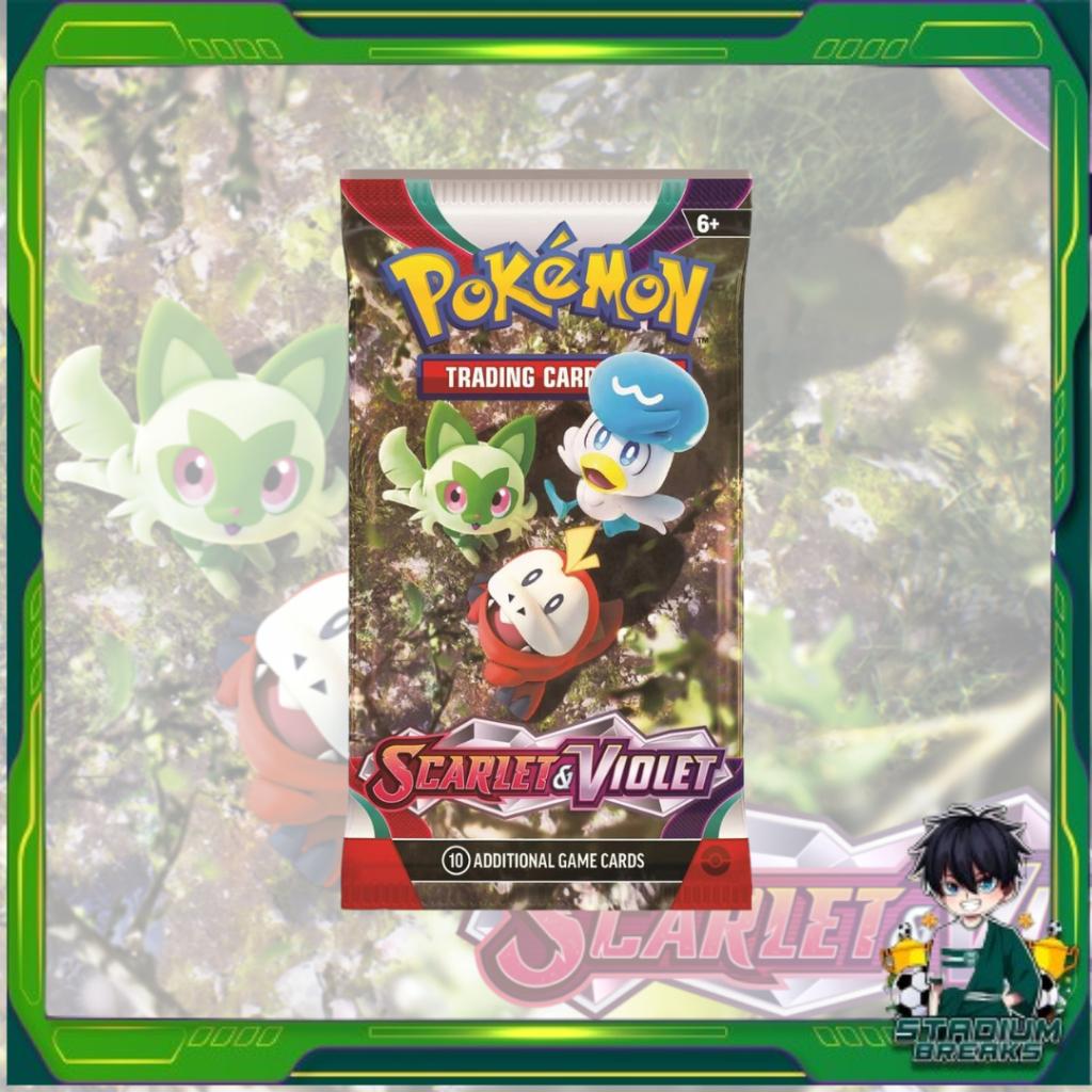 [ แยกซอง ] Pokémon TCG : Scarlet & Violet  Booster Pack Eng การ์ดสะสม พร้อมส่ง (p4) (80 g)