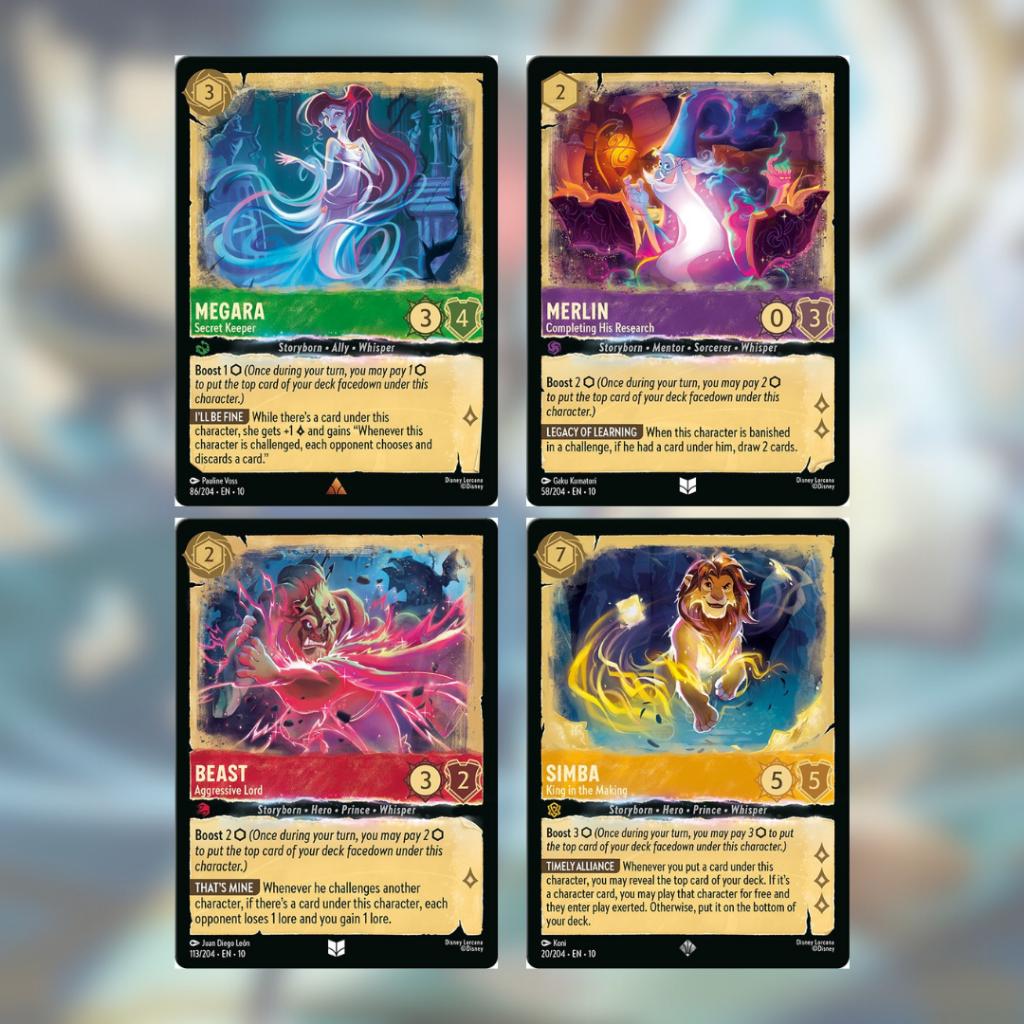 [ พร้อมส่ง!! แยกซอง ] Disney Lorcana :  Booster Pack การ์ดเกม  (p4) ( 80 กรัม )