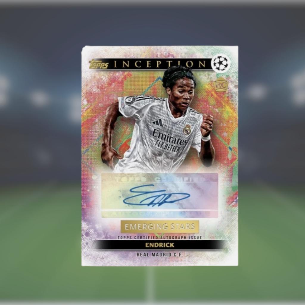 [ ยกกล่อง  พร้อมส่ง! ]  การ์ดสะสมฟุตบอล 2024-2025 Topps Inception UEFA Club Competitions - Hobby Box (p3) (120g)