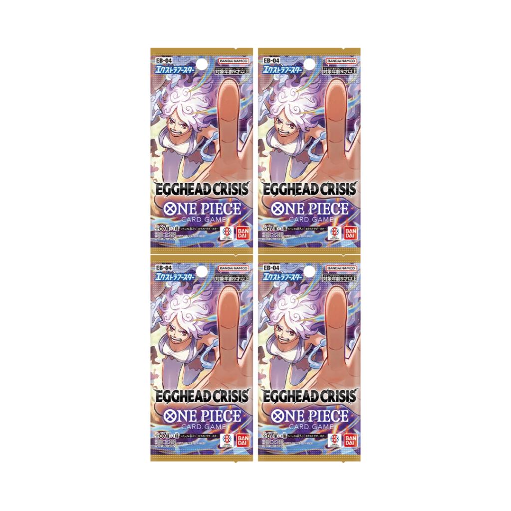 [ แยกซอง ] การ์ดเกมวันพีซ ชุดพิเศษ Extra Booster ONE PIECE Egghead Crisis [EB04] Bandai การ์ดเกม การ์ดสะสม ใหม่ล่าสุด (p3) (80g)