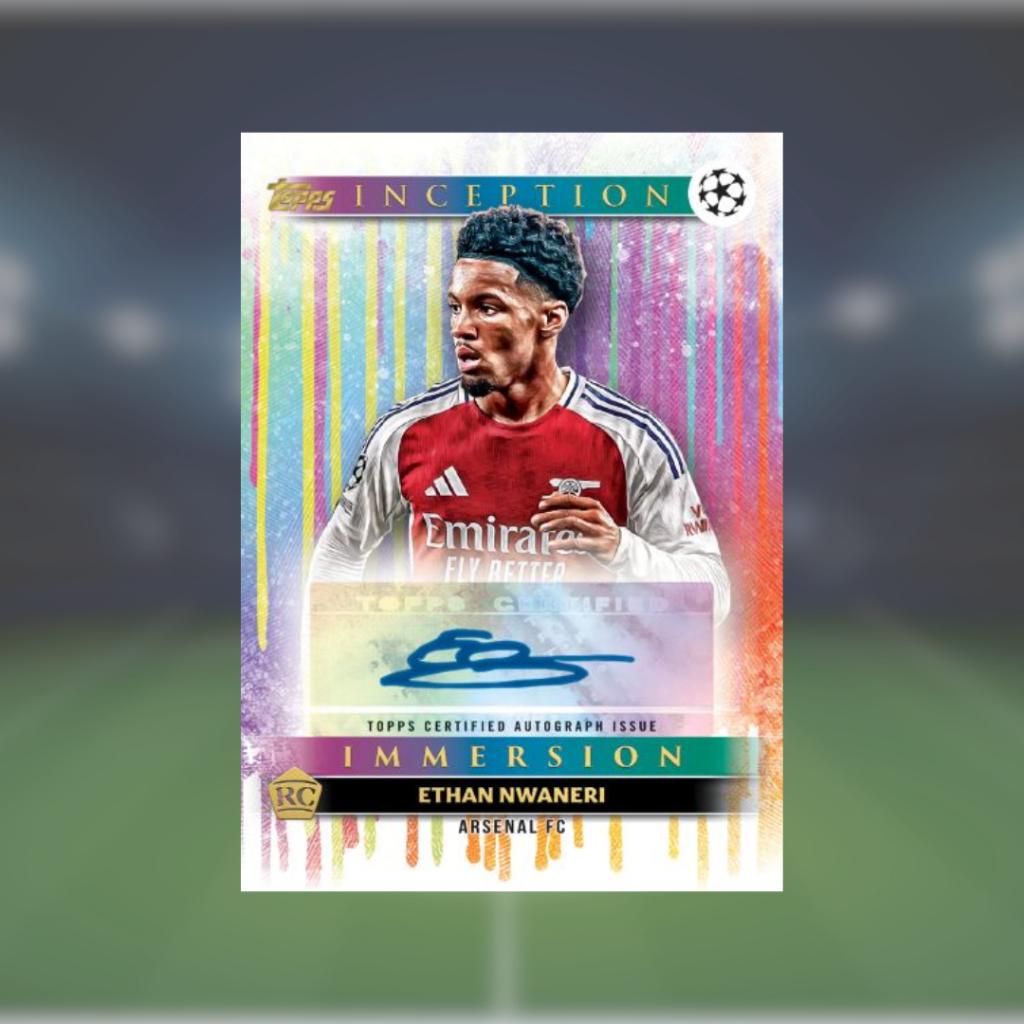 [ ยกกล่อง  พร้อมส่ง! ]  การ์ดสะสมฟุตบอล 2024-2025 Topps Inception UEFA Club Competitions - Hobby Box (p3) (120g)