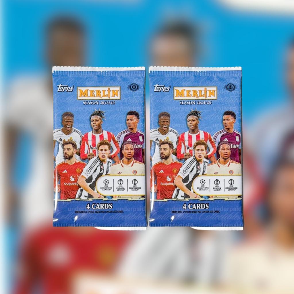 [ แยกซอง ] 2024-25 Topps Merlin UCC  Value Box สินค้าพร้อมส่ง!!  (p3)(90g)