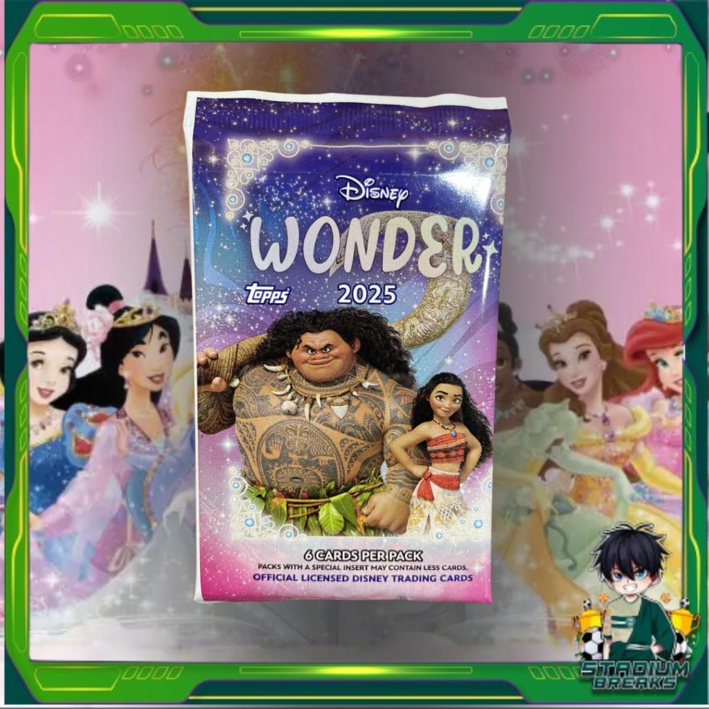 [ แยกซอง ] 2025 Topps Disney Wonder Value Box การ์ดสะสม พร้อมส่ง (p0)
