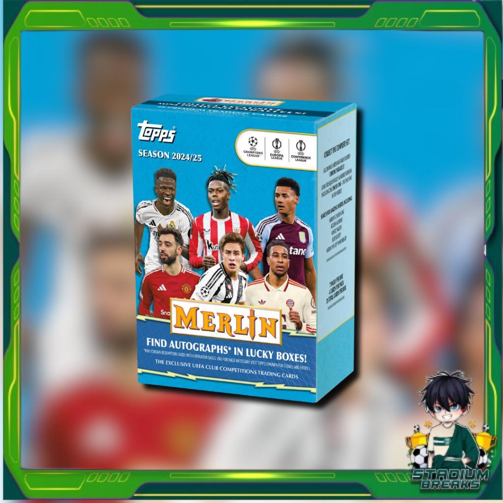 [ ยกกล่อง ] 2024-25 Topps Merlin UCC  Value Box สินค้าพร้อมส่ง!!  (p3) (220g)