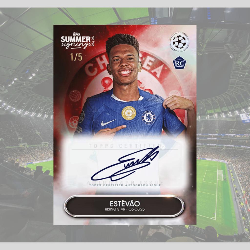 [ ยกกล่อง ] พร้อมส่ง!! 2025-26 Topps UEFA Club Competitions Summer Signings พร้อมส่ง!! (p3)(270g)