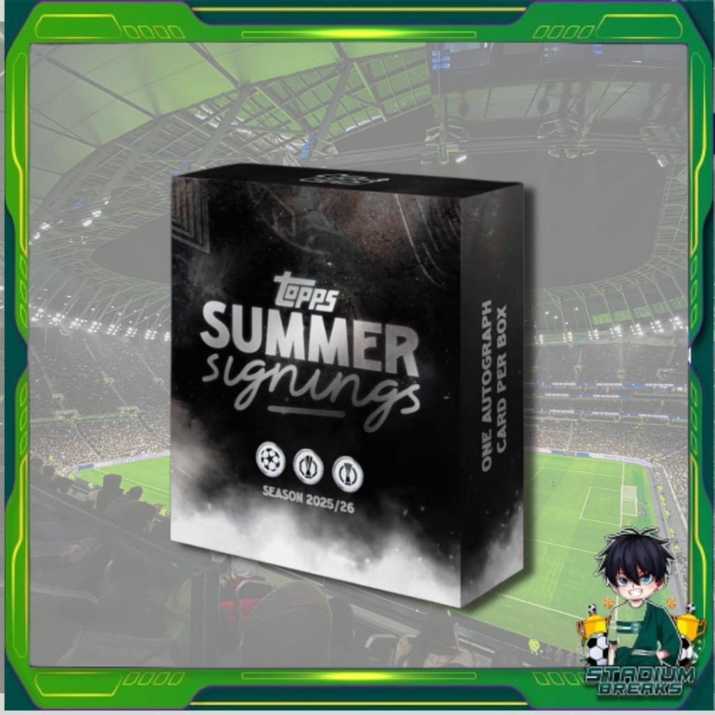[ ยกกล่อง ] พร้อมส่ง!! 2025-26 Topps UEFA Club Competitions Summer Signings พร้อมส่ง!! (p3)(270g)